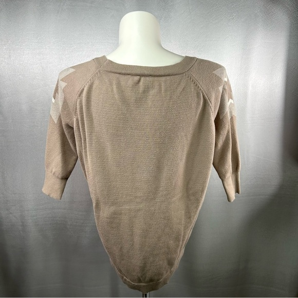 Express Taupe Aztec Print Tunic Sweater S - Picture 7 of 7